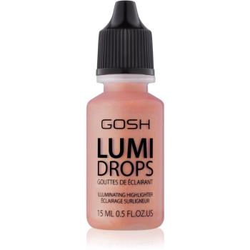 Gosh Lumi Drops folyékony bőrélénkítő árnyalat 004 Peach 15 ml