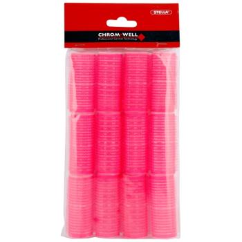 Chromwell Accessories Pink Öntapadós hajcsavarók ( ø 25 x 63 mm ) 12 db