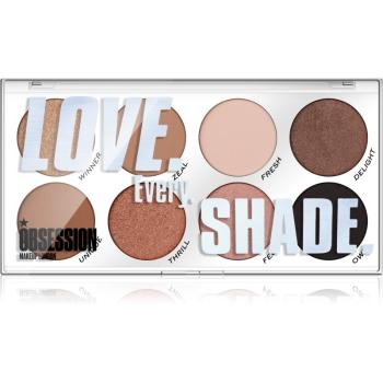 Makeup Obsession Love Every Shade szemhéjfesték paletta 8x1.6 g