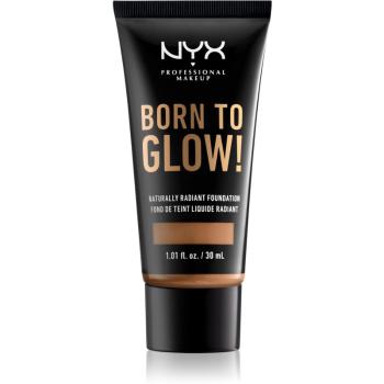 NYX Professional Makeup Born To Glow élénkítő folyékony make-up árnyalat 15.9 Warm Honey 30 ml