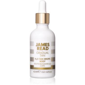 James Read Gradual Tan H2O Tan Drops önbarnító cseppek testre árnyalat Light/Medium 45 ml