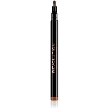 Makeup Revolution Micro Brow Pen precíz szemöldökceruza árnyalat Light Brown 1 ml
