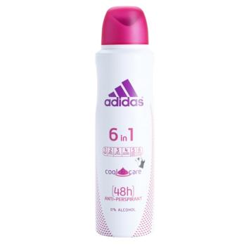 Adidas 6 in 1 Cool & Care izzadásgátló spray hölgyeknek 150 ml