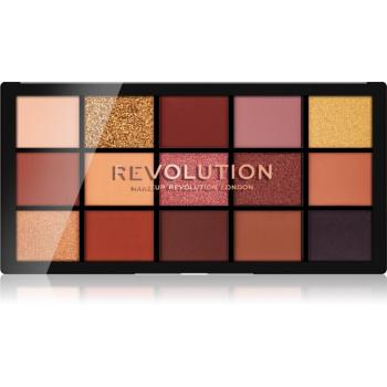 Makeup Revolution Reloaded szemhéjfesték paletta árnyalat Velvet Rose 15 x 1.1 g