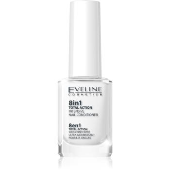 Eveline Cosmetics Nail Therapy körömkondicionáló 8 in 1 új változat nem tartalmaz formaldehidet 12 ml