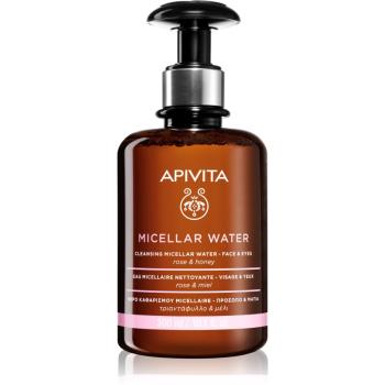 Apivita Cleansing Rose & Honey micellás víz az arcra és a szemekre 300 ml