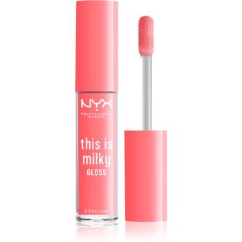NYX Professional Makeup This is Milky Gloss hidratáló ajakfény árnyalat 05 - Moo-dy peach 4 ml