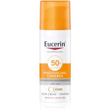 Eucerin Sun Photoaging Control CC napvédő krém SPF 50+ árnyalat Medium 50 ml