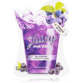 Holika Holika Juicy Mask Sheet Blueberry arcmaszk energizáló hatással 20 ml