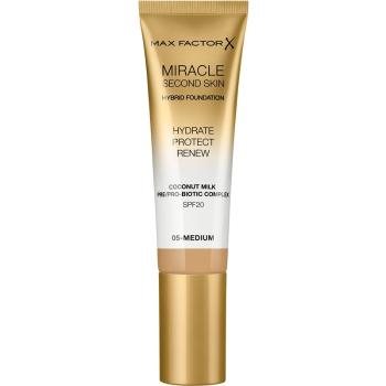 Max Factor Miracle Second Skin hidratáló krémes make-up SPF 20 árnyalat 05 Medium 30 ml