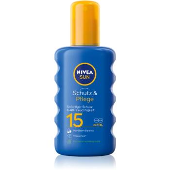 Nivea Sun Protect & Moisture napozó spray SPF 15 200 ml