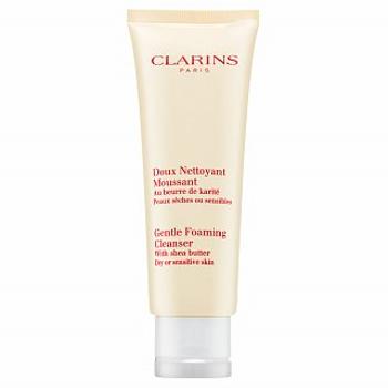 Clarins Gentle Foaming Cleanser With Shea Butter tisztító hab száraz arcbőrre 125 ml