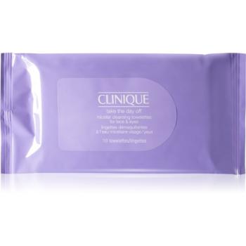 Clinique Take The Day Off™ Micellar Cleansing Towelettes for Face & Eyes tisztító és sminklemosó törlőkendők 10 db
