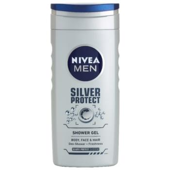 Nivea Men Silver Protect tusfürdő gél arcra, testre és hajra 250 ml