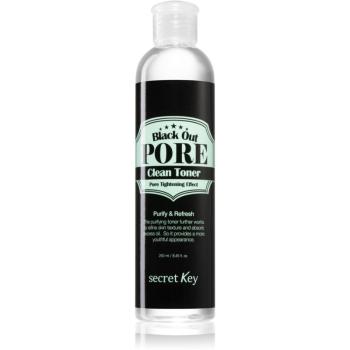 Secret Key Black Out Pore tisztító tonik a faggyú szabályozására és a pórusok minimalizására 250 ml