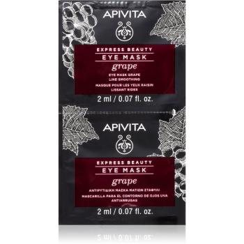 Apivita Express Beauty Grape szemmaszk kisimító hatással 2 x 2 ml