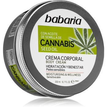 Babaria Cannabis hidratáló krém az érzékeny bőrre 200 ml