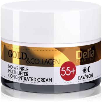 Delia Cosmetics Gold & Collagen 55+ ránctalanító krém lifting hatással 50 ml