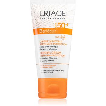 Uriage Bariésun Mineral Cream SPF 50+ ásványi védőkrém arcra és testre SPF 50+ vízálló 50 ml