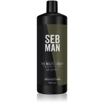 Sebastian Professional SEB MAN The Multi-tasker sampon hajra, szakállra és testre 1000 ml