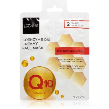Gabriella Salvete Face Mask Coenzyme Q10 regeneráló arcmaszk a ráncok ellen 2x8 ml