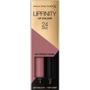 Max Factor Lipfinity Lip Colour hosszan tartó rúzs balzsammal árnyalat 001 Pearly Nude