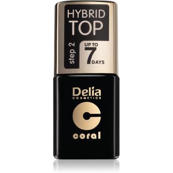 Delia Cosmetics Hybrid Gel zselés fedő körömlakk 11 ml