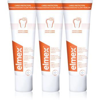 Elmex Caries Protection fogkrém fogszuvasodás ellen fluoriddal 3x75 ml