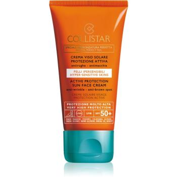 Collistar Special Perfect Tan Active Protection Sun Face Cream ránctalanító napozókrém SPF 50+ 50 ml