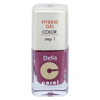Delia Cosmetics Coral Nail Enamel Hybrid Gel géles körömlakk árnyalat 05 11 ml