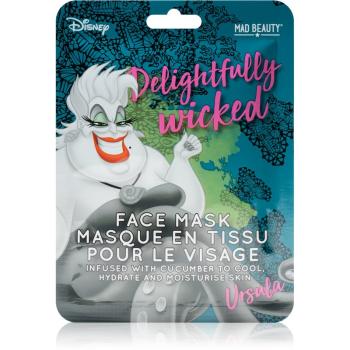 Mad Beauty Disney Villains Ursula hidratáló gézmaszk uborka kivonattal 25 ml