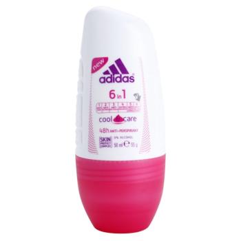 Adidas 6 in 1 Cool & Care golyós dezodor roll-on hölgyeknek 50 ml
