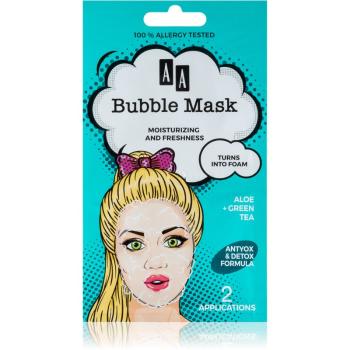AA Cosmetics AA Bubble Mask frissítő maszk 2 x 4 ml