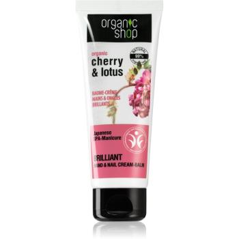 Organic Shop Organic Cherry & Lotus erősítő balzsam kézre és körmökre 75 ml