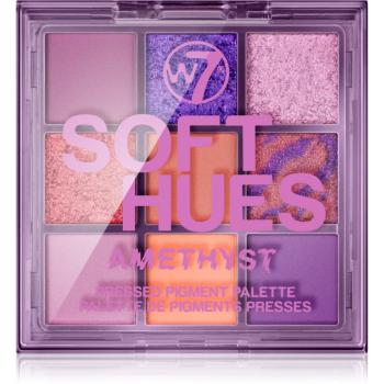 W7 Cosmetics Soft Hues szemhéjfesték paletta árnyalat Amethyst 8 g