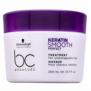 Schwarzkopf Professional BC Bonacure Keratin Smooth Perfect Treatment hajsimító maszk rakoncátlan hajra 200 ml