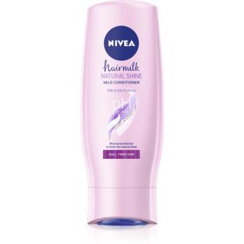 Nivea Hairmilk Natural Shine tápláló kondicionáló a fénytelen fáradt hajra 200 ml