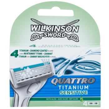 Wilkinson Sword Quattro Titanium Sensitive tartalék pengék 4 db
