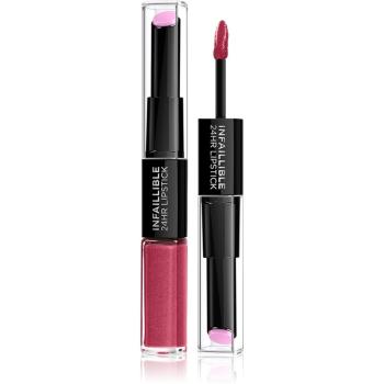 L’Oréal Paris Infallible hosszan tartó rúzs és ajakfény 2 az 1-ben árnyalat 214 Raspberry For Life 5 ml