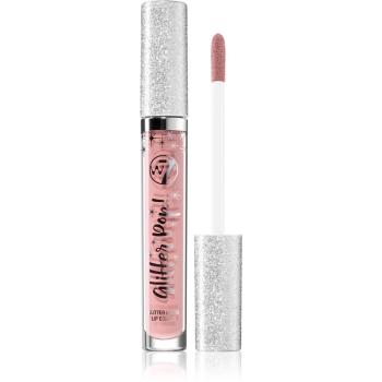 W7 Cosmetics Glitter Pop! folyékony rúzs csillámporral árnyalat Flesh Flash 2.5 ml