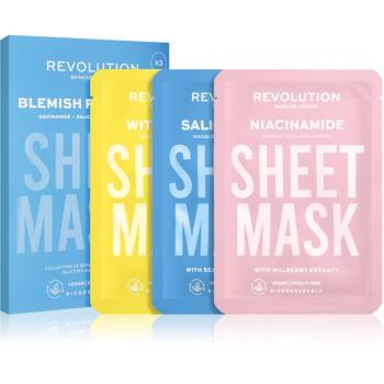 Revolution Skincare Biodegradable Blemish Prone Skin fátyolmaszk szett (zsíros és problémás bőrre)
