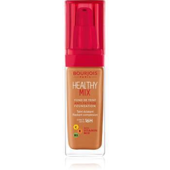 Bourjois Healthy Mix világosító hidratáló make-up 16 h árnyalat 60 Dark Amber 30 ml