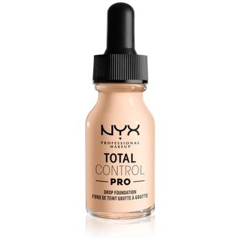 NYX Professional Makeup Total Control Pro Drop Foundation make-up árnyalat 0 - Light Pale 13 ml