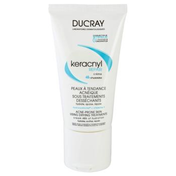 Ducray Keracnyl regeneráló és hidratáló krém a pattanások kezelése által kiszárított és irritált bőrre 50 ml