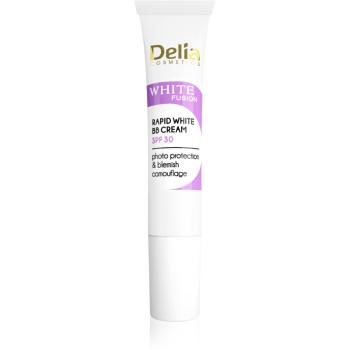 Delia Cosmetics White Fusion C+ bőrvilágosító BB krém pigmentfoltok ellen SPF 30 15 ml