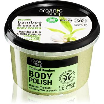 Organic Shop Organic Bamboo & Sea Salt energizáló testradír 250 ml