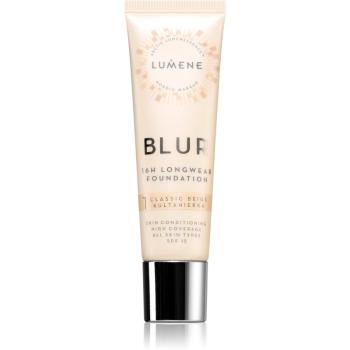 Lumene Blur 16h Longwear Foundation hosszan tartó make-up SPF 15 árnyalat 1 Classic Beige