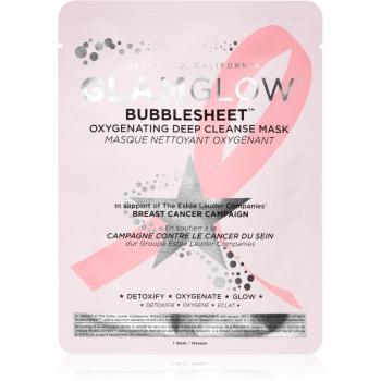 Glamglow Bubblesheet aktív szén tartalmú tisztító gézmaszk az élénk bőrért 1 db