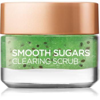 L’Oréal Paris Smooth Sugars Scrub finomszemcsés, tisztító cukor peeling mitesszerek ellen 50 ml