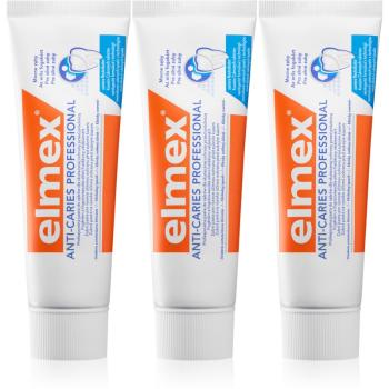 Elmex Anti-Caries Professional fogkrém fogszuvasodás ellen 3 x 75 ml
